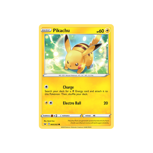 Pikachu (65/202) Sword & Shield