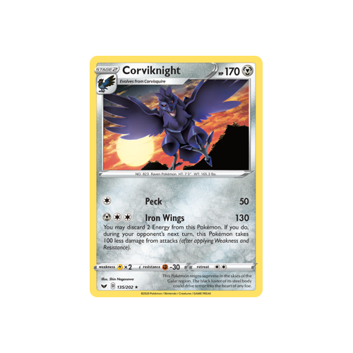 Corviknight (135/202) Sword & Shield