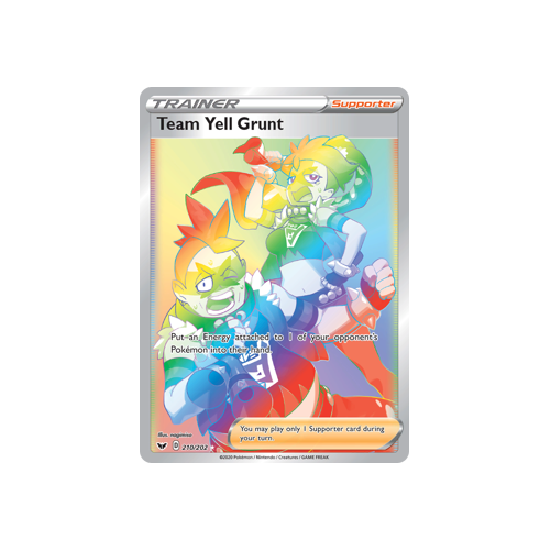 Team Yell Grunt (210/202) Secret Hyper Rare Sword & Shield