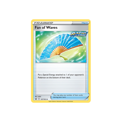 Fan of Waves 127/163 Uncommon Battle Styles