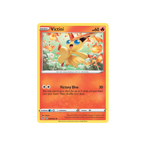 Victini 020/203 Holo Rare  Evolving Skies Singles