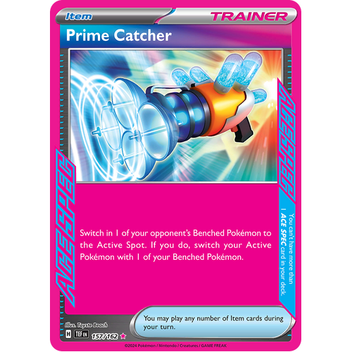 Prime Catcher 157/162 ACE SPEC Rare Scarlet & Violet Temporal Forces Near Mint Pokemon Card