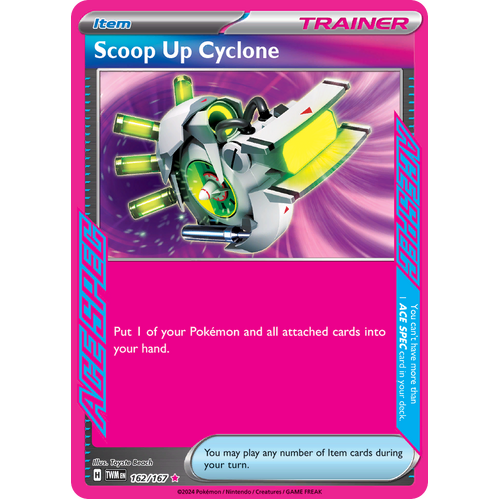 Scoop Up Cyclone  162/167 ACE SPEC Rare Scarlet & Violet Twilight Masquerade Pokemon Card