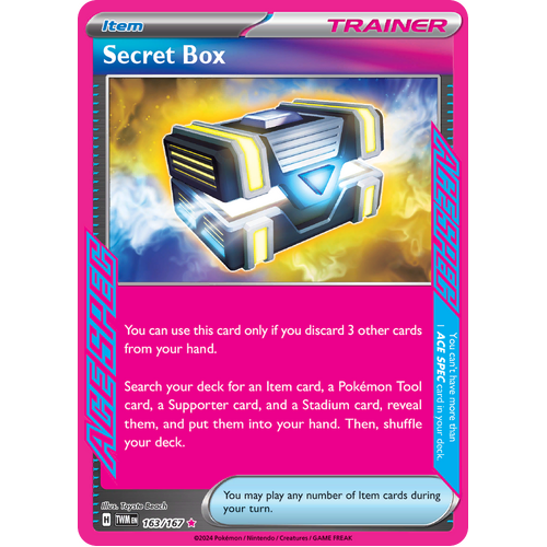 Secret Box  163/167 ACE SPEC Rare Scarlet & Violet Twilight Masquerade Pokemon Card