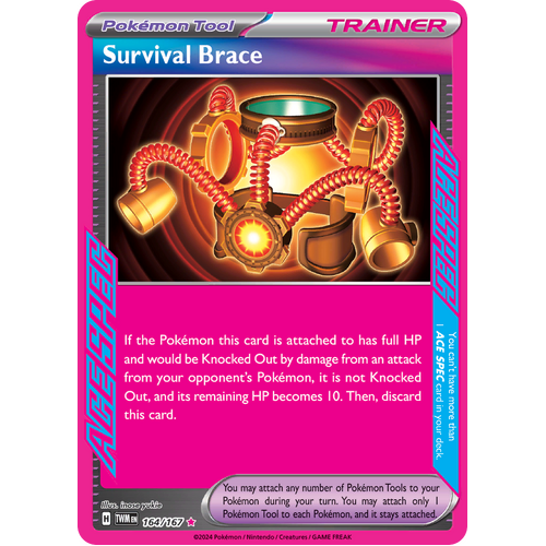 Survival Brace  164/167 ACE SPEC Rare Scarlet & Violet Twilight Masquerade Pokemon Card