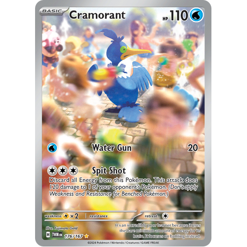 Cramorant  176/167 Illustration Rare Scarlet & Violet Twilight Masquerade Pokemon Card