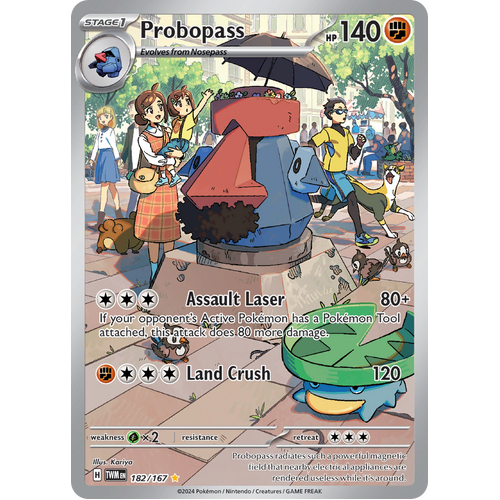 Probopass  182/167 Illustration Rare Scarlet & Violet Twilight Masquerade Pokemon Card