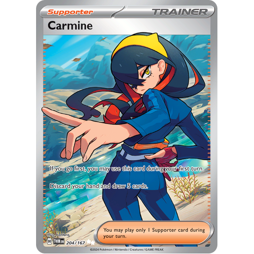 Carmine  204/167 Ultra Rare Scarlet & Violet Twilight Masquerade Pokemon Card