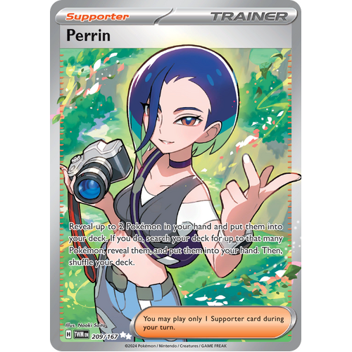 Perrin  209/167 Ultra Rare Scarlet & Violet Twilight Masquerade Pokemon Card