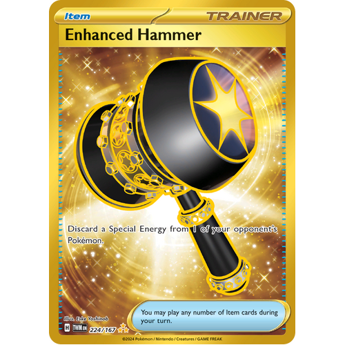 Enhanced Hammer  224/167 Hyper Rare Scarlet & Violet Twilight Masquerade Pokemon Card