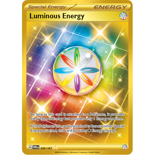 Luminous Energy  226/167 Hyper Rare Scarlet & Violet Twilight Masquerade Pokemon Card