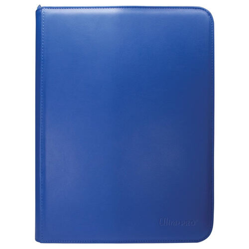 Vivid Blue 9 Pocket Zippered UltraPro Binder