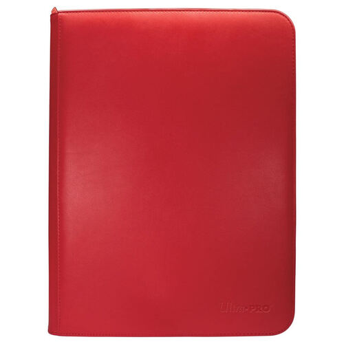 Vivid RED 9 Pocket Zippered UltraPro Binder