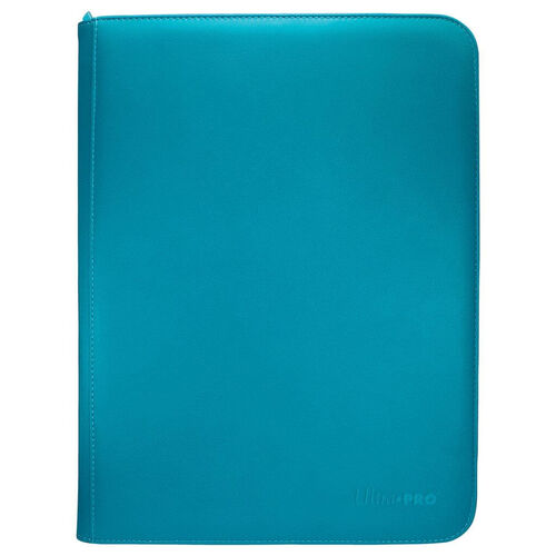 Vivid Teal 9 Pocket Zippered UltraPro Binder