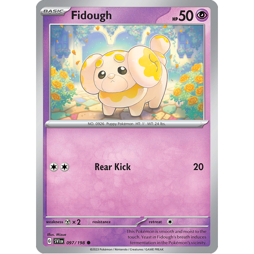 Fidough 097/198 Common Scarlet & Violet Pokemon Card