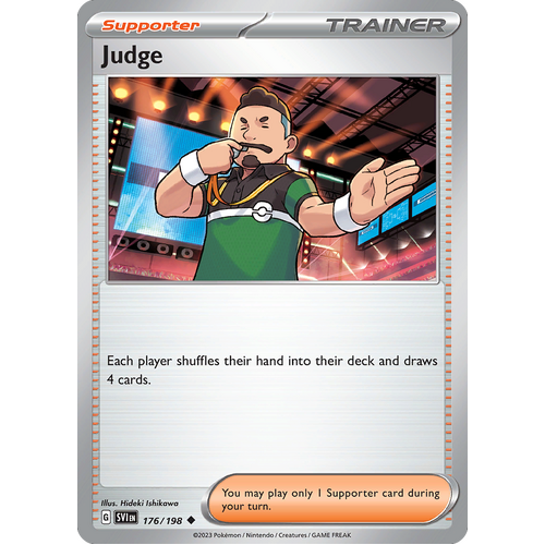 Judge 176/198 Uncommon Scarlet & Violet Pokemon Card