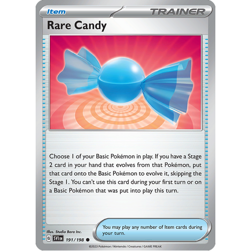 Rare Candy 191/198 Common Scarlet & Violet Pokemon Card