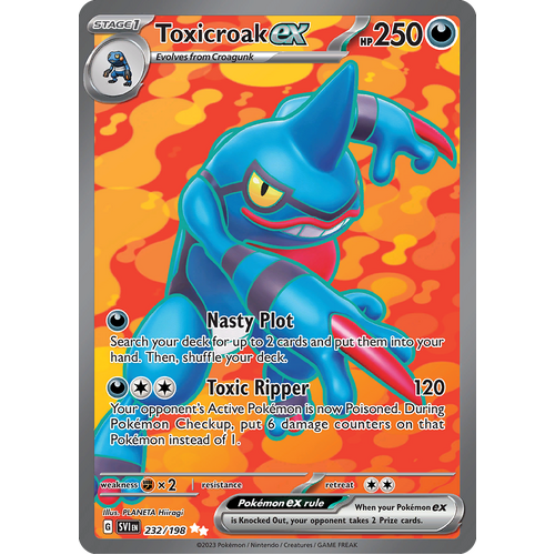 Toxicroak ex 232/198 Ultra Rare Scarlet & Violet Pokemon Card