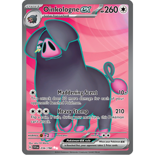 Oinkologne ex 234/198 Ultra Rare Scarlet & Violet Pokemon Card