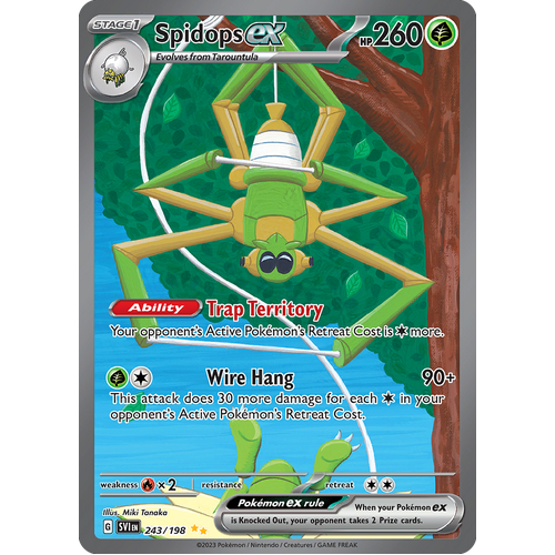 Spidops ex 243/198 Special Illustration Rare Scarlet & Violet Pokemon Card